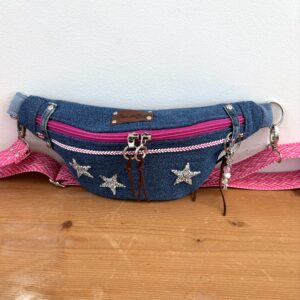 denim star singularity belt bag